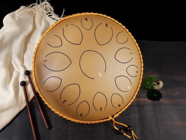 14 Inch Gold, 15 Tones, Tongue Drum